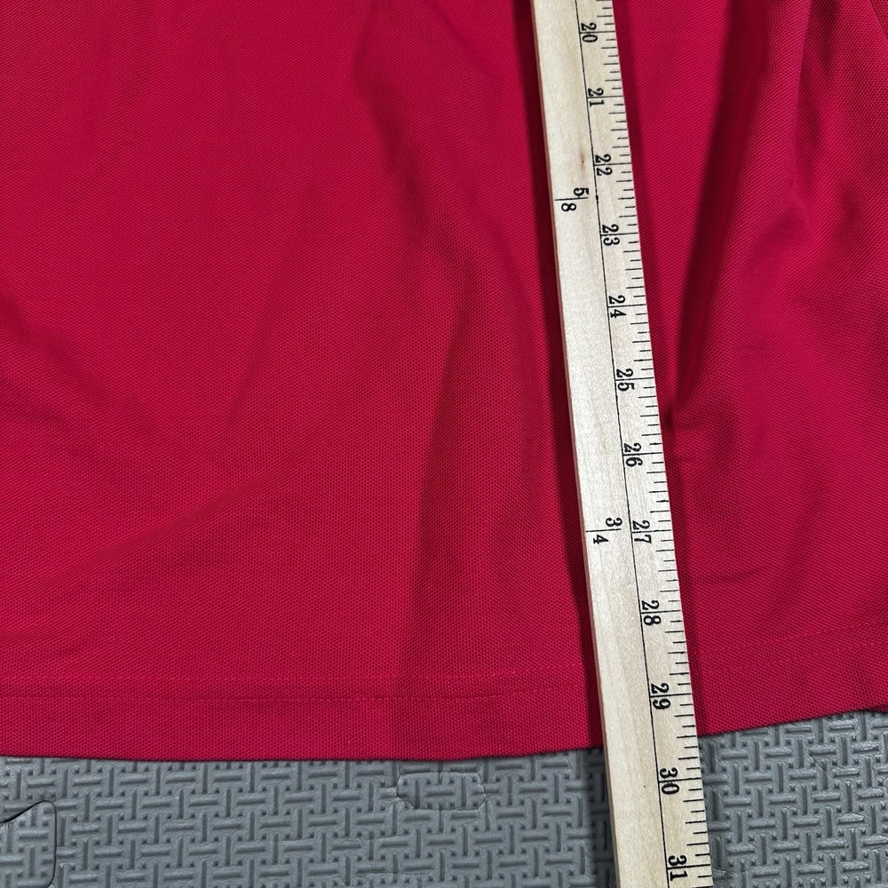 Psycho Bunny Polo Shirt Men's 8 XL Bright Red Pink Short Sleeve Pique Cotton EUC - Picture 4 of 6